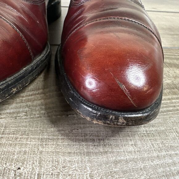 Allen Edmonds Park Avenue Mens Size 13 B Cap-Toe Oxfords Burgundy USA main image 7
